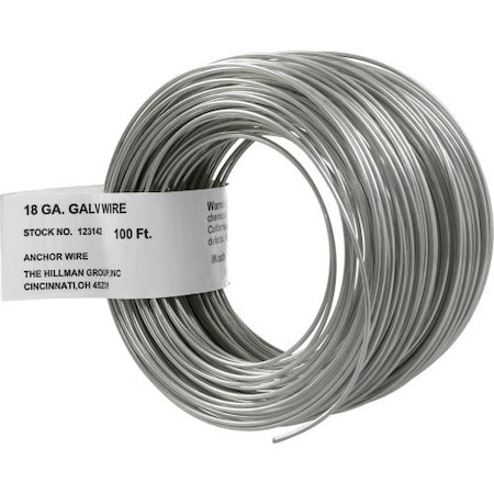 Hillman HILLMAN 100 ft. L Galvanized Steel 18 Ga. Clothesline Wire, PK12 123142